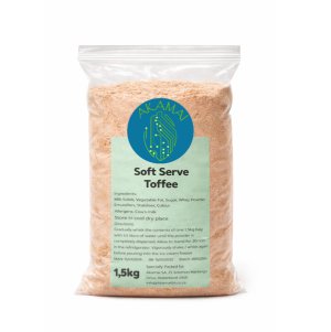 Soft Serve Powder Premix - Toffee Flavour - 1,5kg makes 5L liquid mix