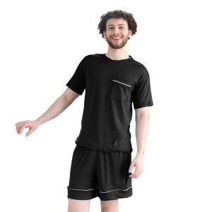 PJ Warehouse Men Navy Summer PJ Set