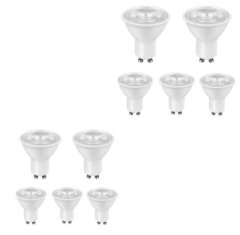 10 Pack - LED 5w Down lights GU10 Warm White