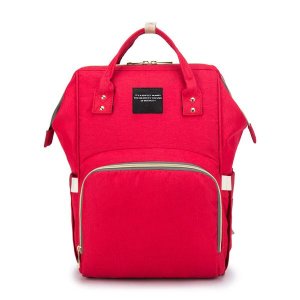 Outdoor Travel Baby Diaper Bag - Red