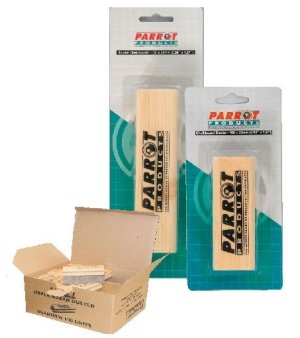 Parrot Products Wood Chalk Board Dusters - Green Felt (Box of 100)