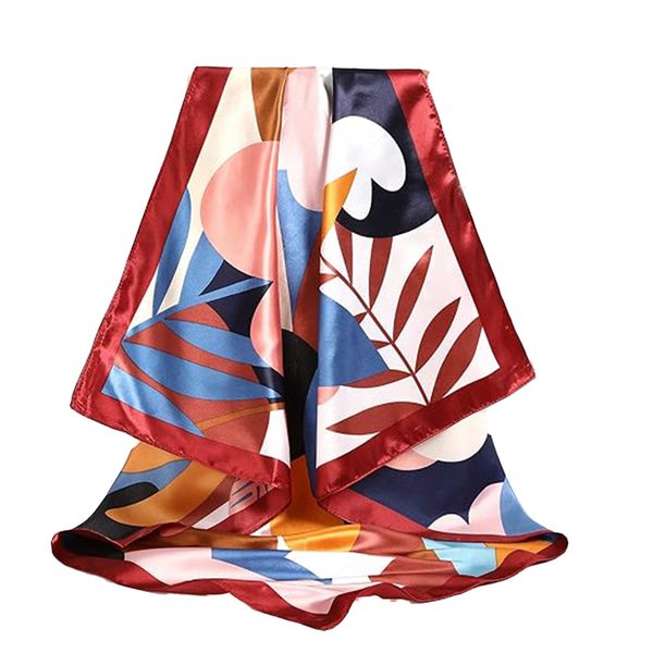Square Hair Scarf Bandanas, Silk Head Scarves Sleeping Hair Wrap