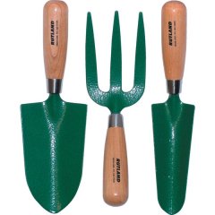 Rutland Cs Trowel Set 3 Pce Wooden Handled