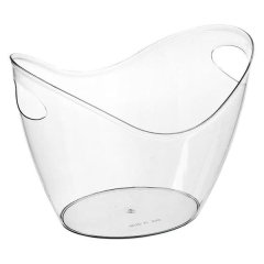 Ice Bucket, Clear Acrylic Champagne Wine Bucket 4 Liter, 2 Pack