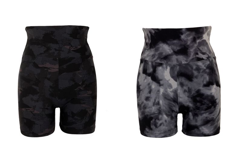 Seamless Plus Size High Waisted Workout Biker Shorts for Gym Yoga Pack of 2