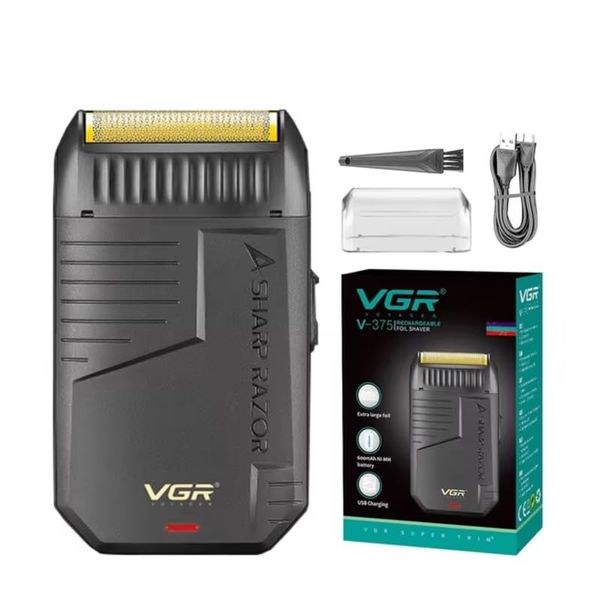 VGR V375 Professional Ultra-Thin Electric Shaver - Rechargeable Men's Razor