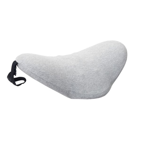 Ergonomic Memory Foam Lumbar Support Pillow for Back Pain Relief - Dark Gray