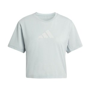 adidas Women's Train Essentials Big Logo Performance Training T-Shirt -Sage