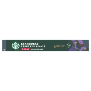 STARBUCKS Decaf Espresso Roast by NESPRESSO Dark Roast, 57g box of 10