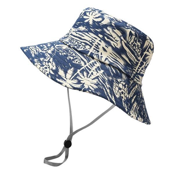 White Palms Bucket Hat with Drawstring