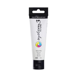 Daler Rowney: System3 Acrylic Colours 59ml - Titanium White