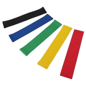 Pulse Active - Resistance Band Kit - 5 Piece (Colour Coded Resistance Levels)