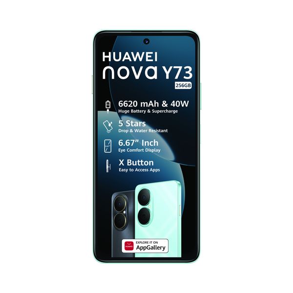 HUAWEI Nova Y73 8GB+256GB LTE Dual Sim | 6620mAh Super Battery Phone - Blue