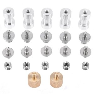22Pack Camera Screw Adapter 1/4 to 1/4 Screw Screw Mount Set