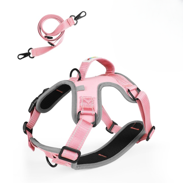 Traction Rope Reflective Breathable Nylon Pet Vest Dog Harness