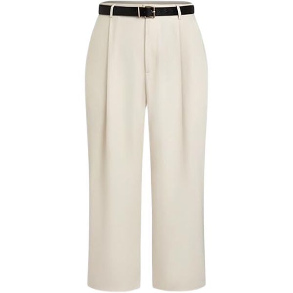 The Thread Treasure Cotton High Waist Wide Leg Chino