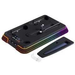 PS5 Cooling Station with Dual Charging Slots &amp; RGB Lighting