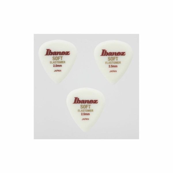 Ibanez BELJ1HD25 Elastomer Pick 3 Pcs Hard 2.5mm Teardrop Shape