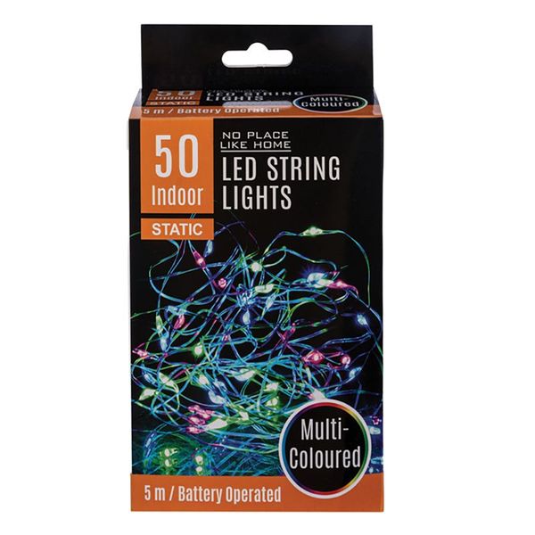 String Lights - Indoor - Multi-Coloured - 5 m - 50 LED - 3 Pack