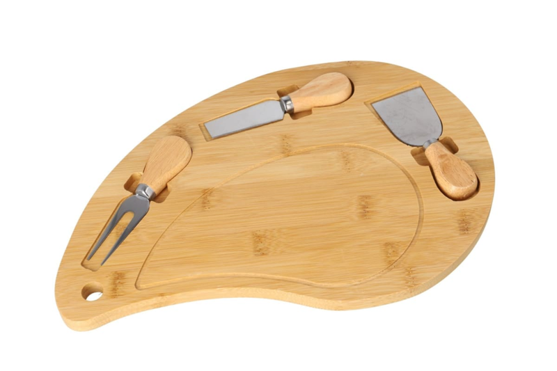Bamboo Cheese Serving &amp; Cutting Board Set 36.1cm