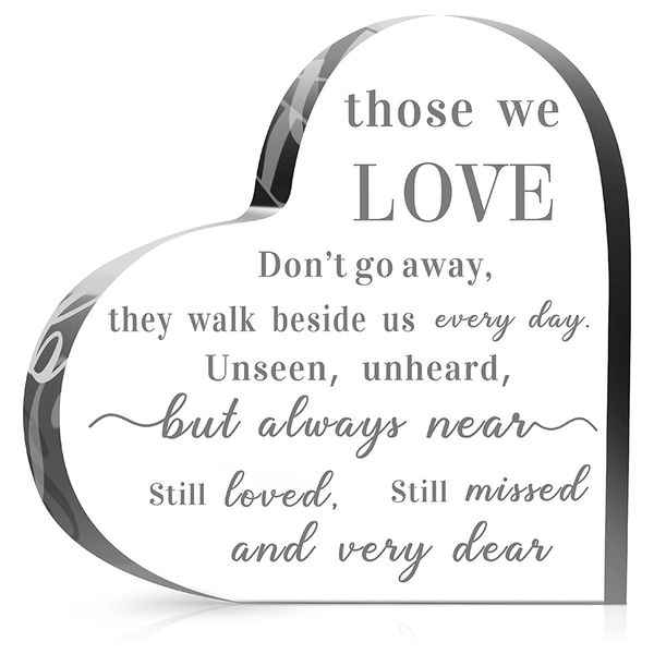 Memorial Bereavement Gifts Crystal Glass Heart Condolence Gifts