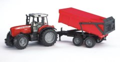 Bruder Massey Ferguson Tractor with Dumping Trailer - 7480