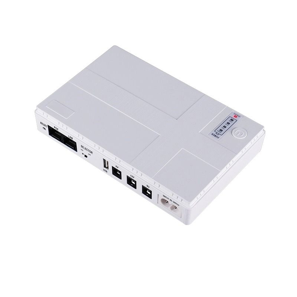 12000 mah Multifunctional Network Portable Wifi Router Mini Dc UPS -White