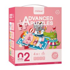 Mideer 4-in1 Level Up Puzzles: Level 2 Seasons