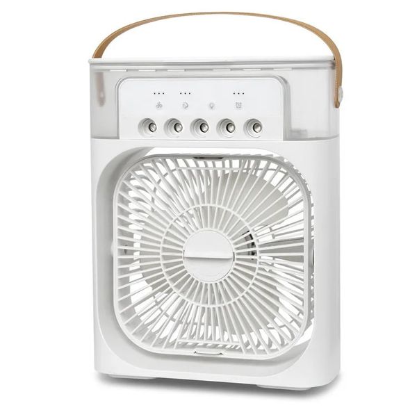 Fan Evaporative Air Cooler with 7 Colors LED Light Strip Spray