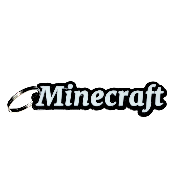 Minecraft Keyring 3D Printed - Gamer Keychain for Kids, Teens &amp; Fans