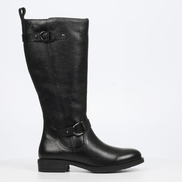 Nicci Tyler Santiago 1 Women Genuine Leather Long Boots - Black