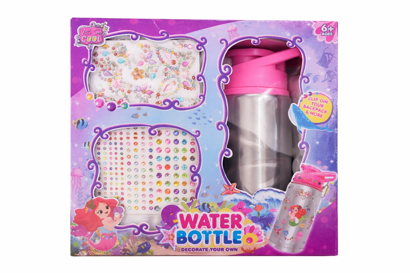 ZYS DIY Decorate-Your-Own Water Bottle Craft Kit - Mermaid
