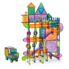 192 Pcs Large Magnetic Marbel Run Building Blocks Toy with Balls (B4840)
