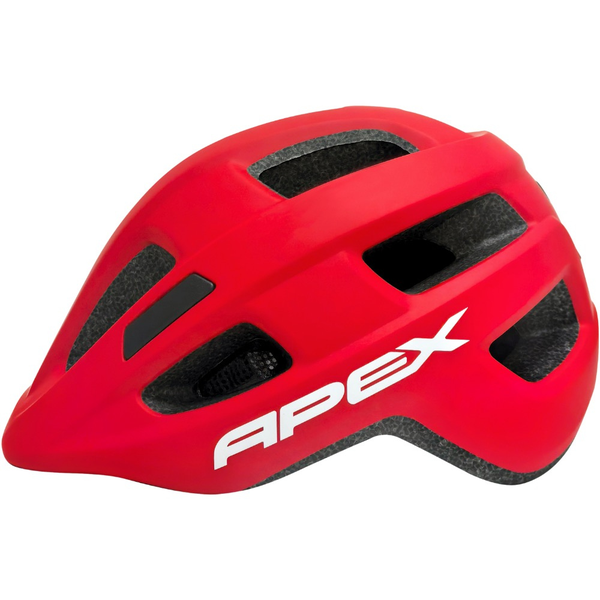 APEX Atom Kids Matte red Bicycle Helmet (YS)