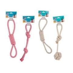 Dog Rope Toy Dog Chewing Teeth Cleaning Molars Chewing Rope Toy 2-Piece Set