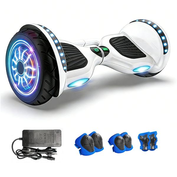10 inch Smart Self-Balancing Hoverboard with Bluetooth and LED Light Wheels