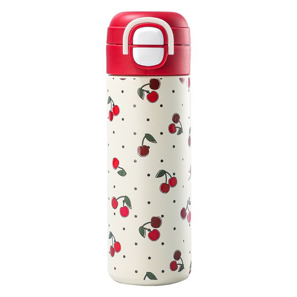 Vintage Cherry Pattern Insulated Cup