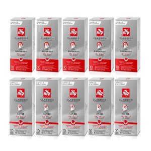 Nespresso Compatible Illy Capsules - Assorted Roast-10x10 Capsules