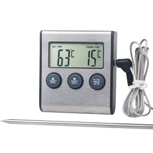 Multi-function Digital Grill BBQ Oven Meat Thermometer/Timer