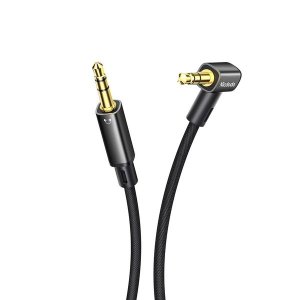 Mcdodo Braided Gold Plated Right Angle Aux Audio Cable Male to Male 3.5mm