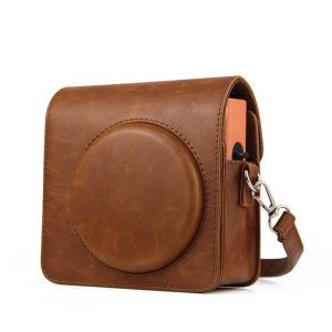 Leather Camera bag with Shoulder Strap for Fujifilm Instax Square SQ1