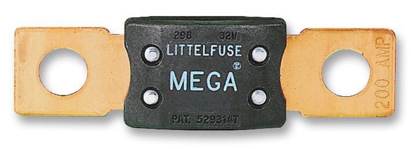 LittleFuse 0298100.ZXEH Automotive Bolt Doen Time Delay Fuse