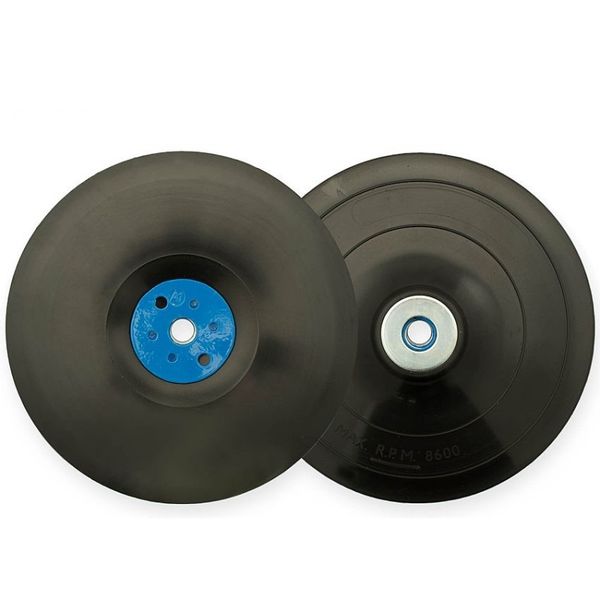 Flexipads Grinder Pad &amp; Nut 178mm M14x2mm Black