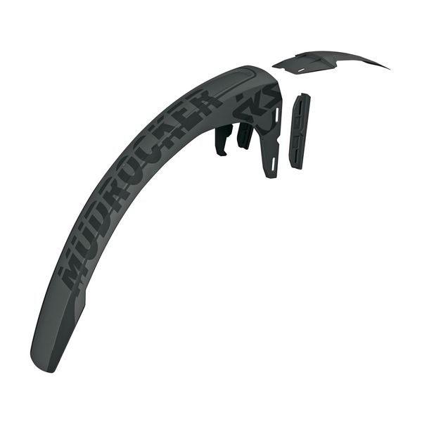 SKS Rear Mudguard: Fibre Glass Reinforced Plastic Mudrocker Rear Black