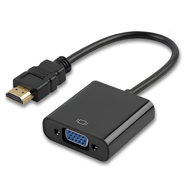 HDMI to VGA Adapter 1080P with Audio Compatible with PC Laptop Projector