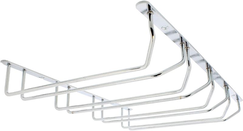 Wine Glass Holder 4 Row, Chrome Plated