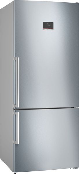 Bosch 578L Total No Frost 75cm Fridge Freezer Serie 6 Anti-fingerprint Brushed steel