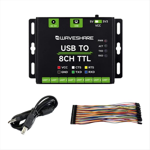 Waveshare Industrial Converter Usb To 8Ch Ttl Converter Adapter