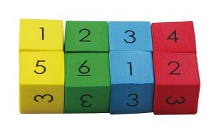 Teachers First Choice Dice 22mm 6 Face Number Foam