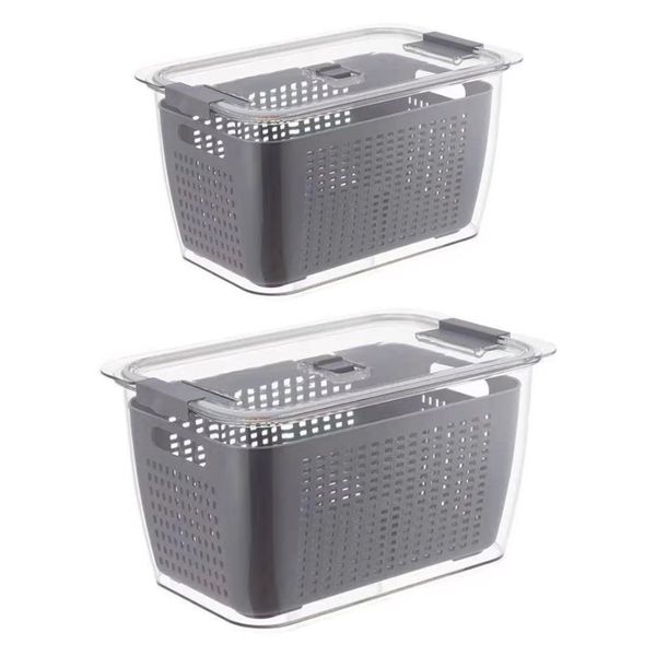 2 Pieces Fresh Food Storage Containers Fridge Storage Container Product Saver